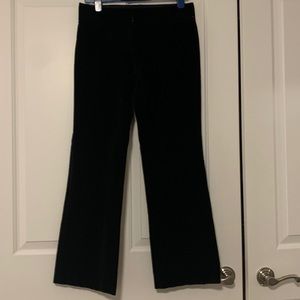 J. Crew Black Velvet Flare Pants sz 6